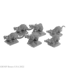 Reaper Bones USA: Giant Tomb Rats (6) (07031)